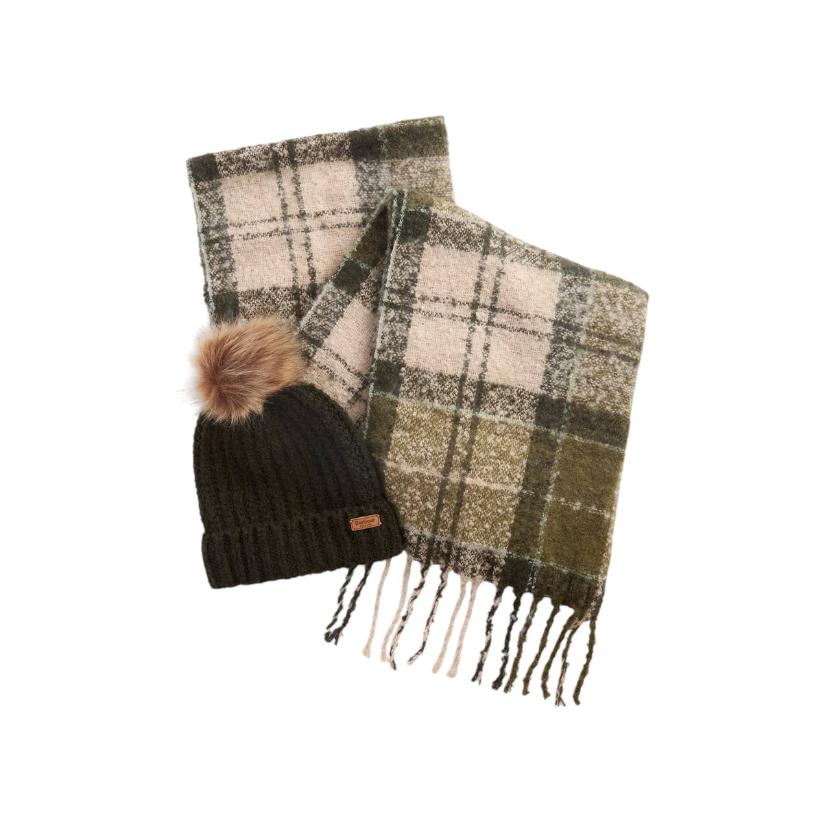 Set regalo berretto e sciarpa tartan Saltburn