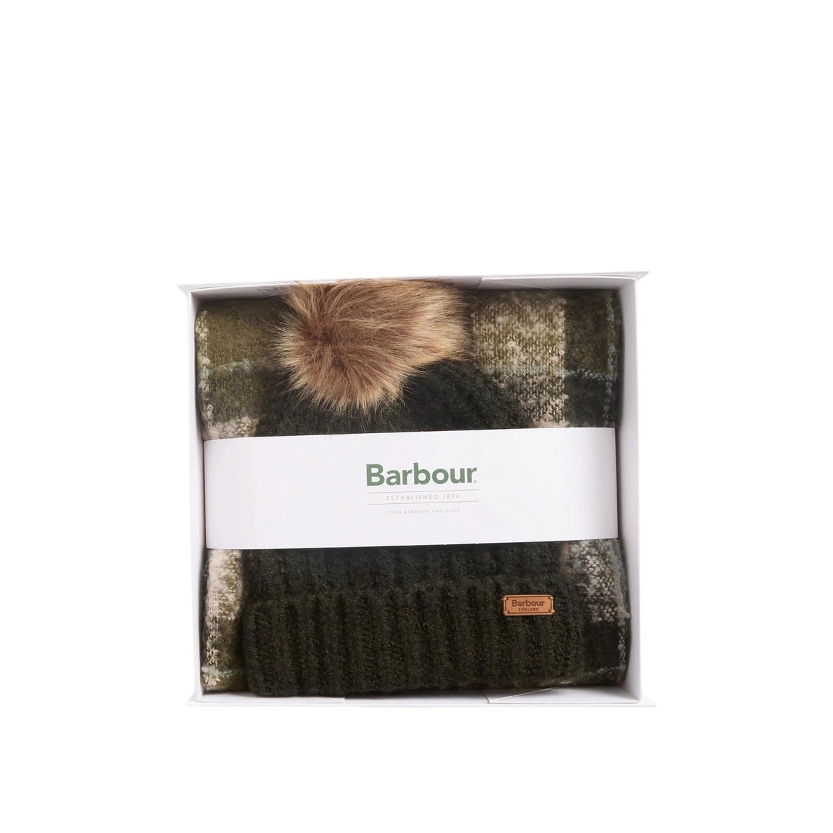 Set regalo berretto e sciarpa tartan Saltburn