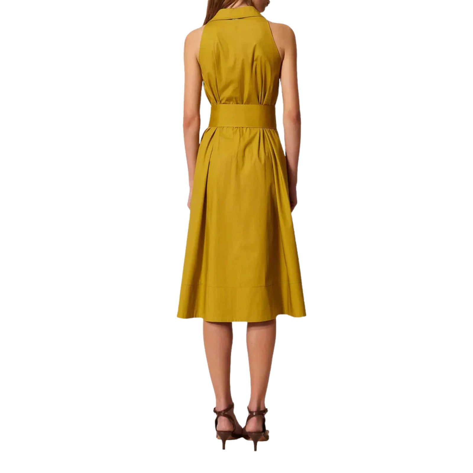 Abito longuette in popeline