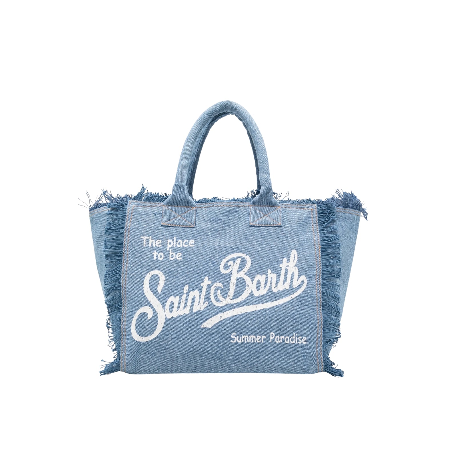 Borsa a spalla Vanity in canvas di cotone - DENIM