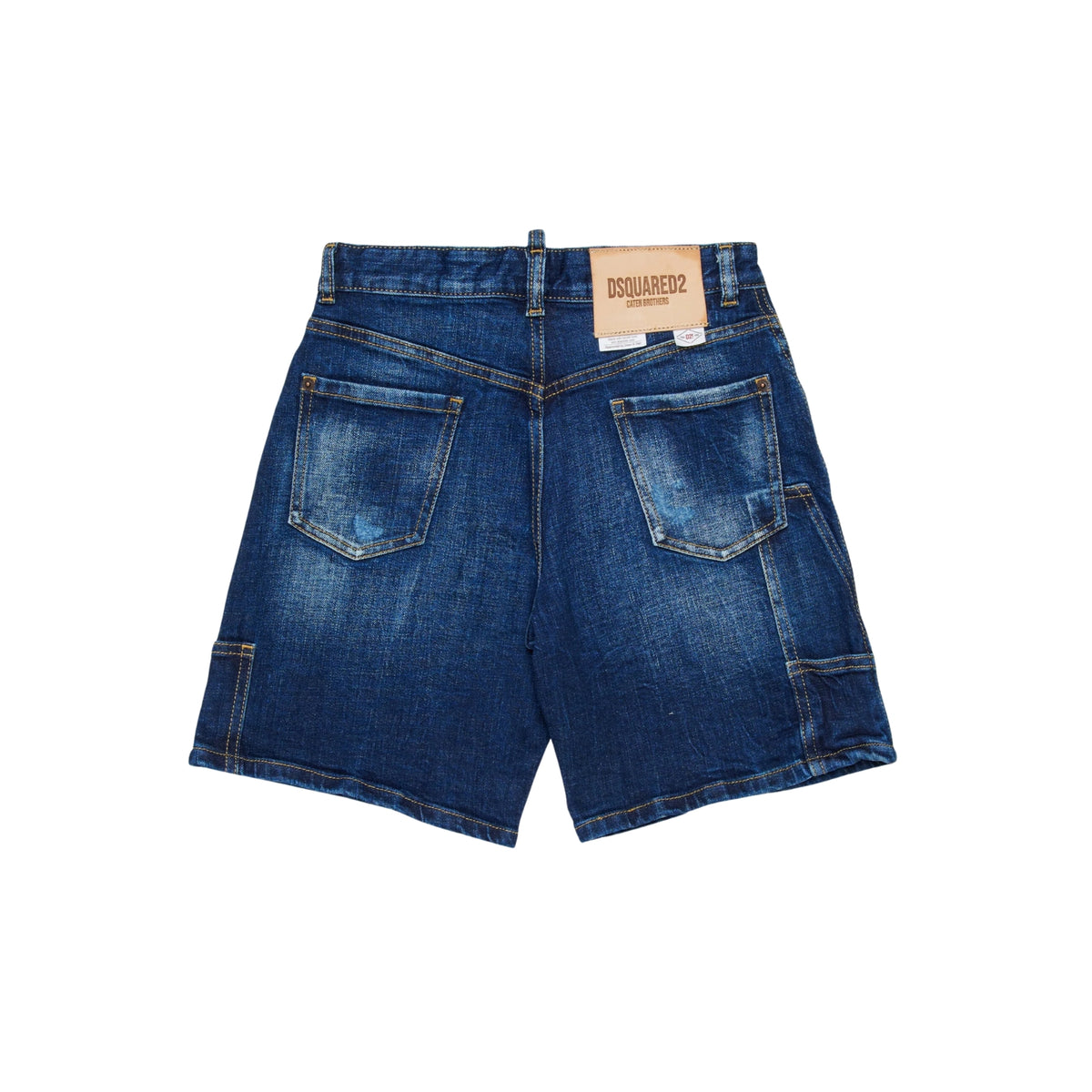 Shorts in denim effetto vissuto - Denim