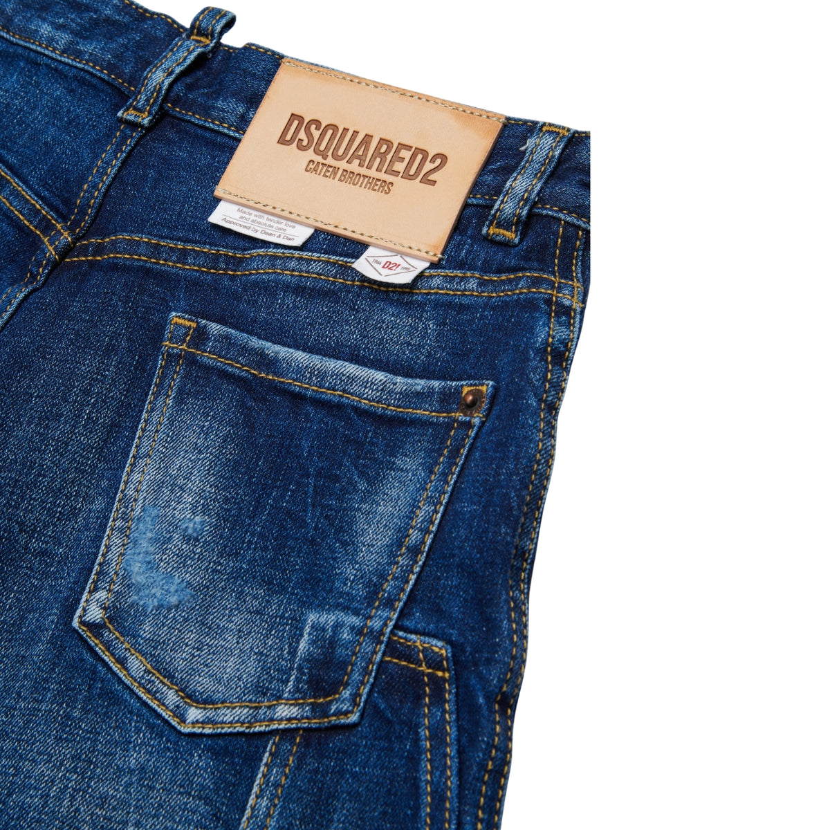 Shorts in denim effetto vissuto - Denim
