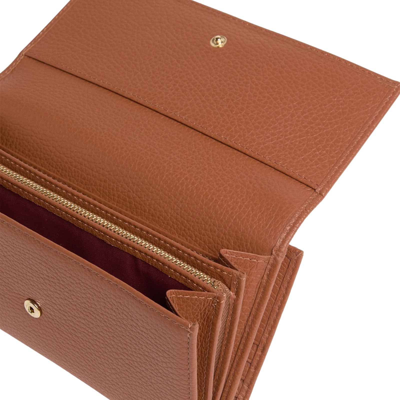 Portafoglio grande metallic large - COGNAC