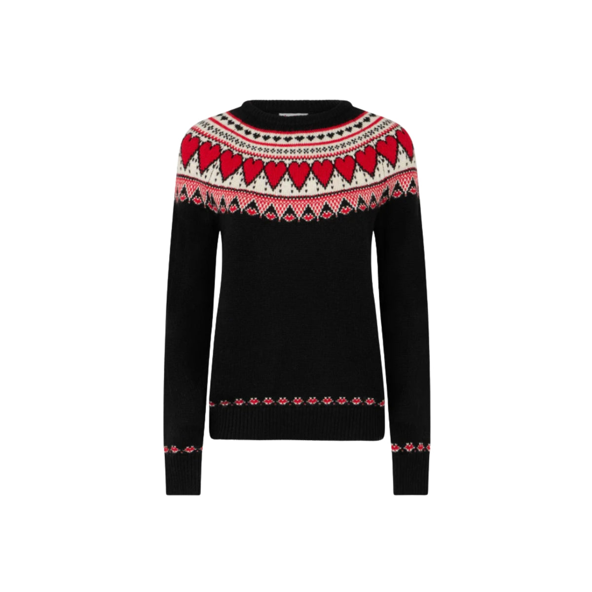 Maglione New Queen Nordic jacquard - Nero