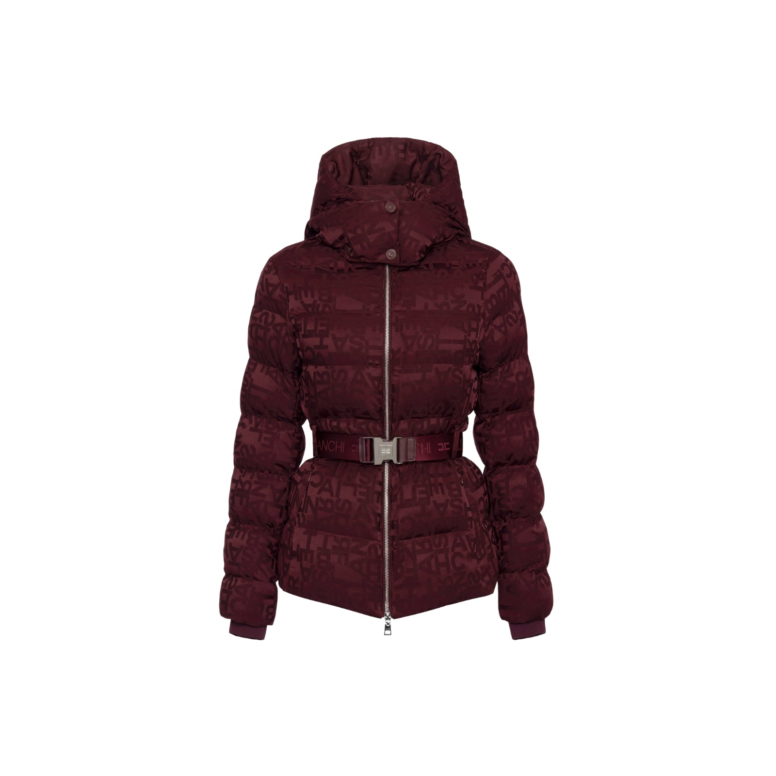 Piumino corto  jacquard lettering - ROUGENOIR