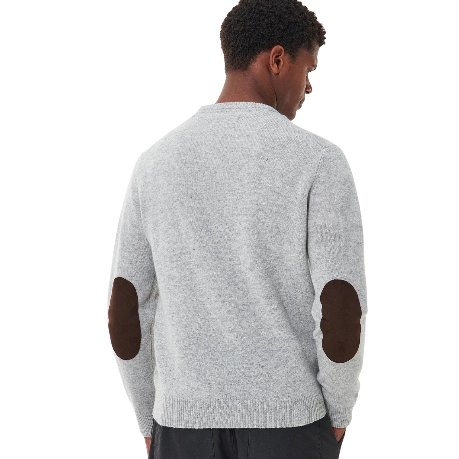 Maglia girocollo essential con patch - Grigio