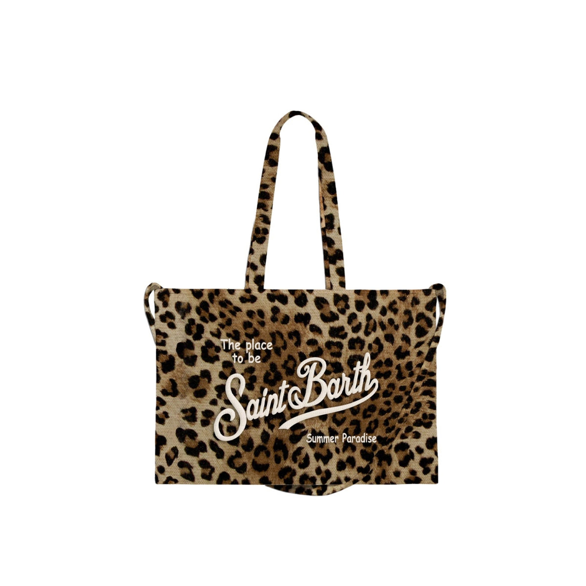 Borsa Essential Beach a righe - Leopardato