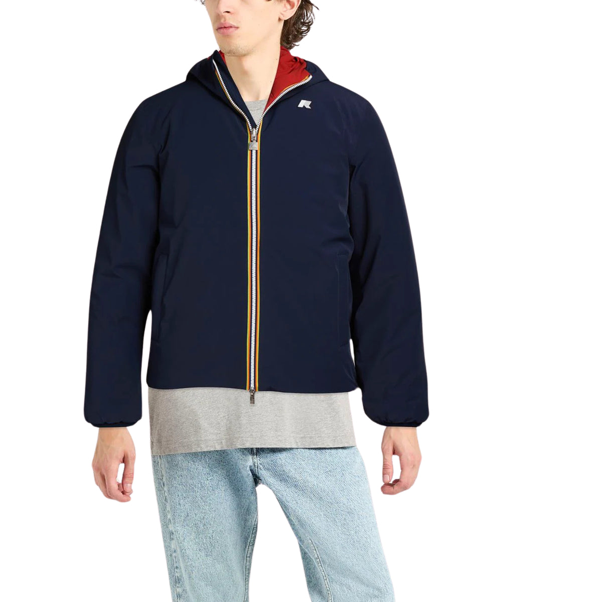 Giacca Jack St Warm Double-BLU/ROSSO