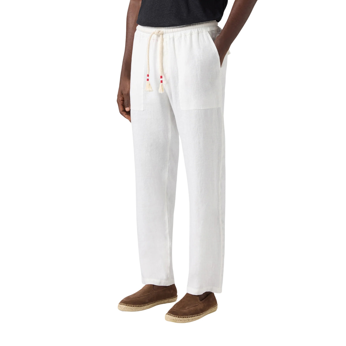 Pantalone Calais in puro lino - Bianco