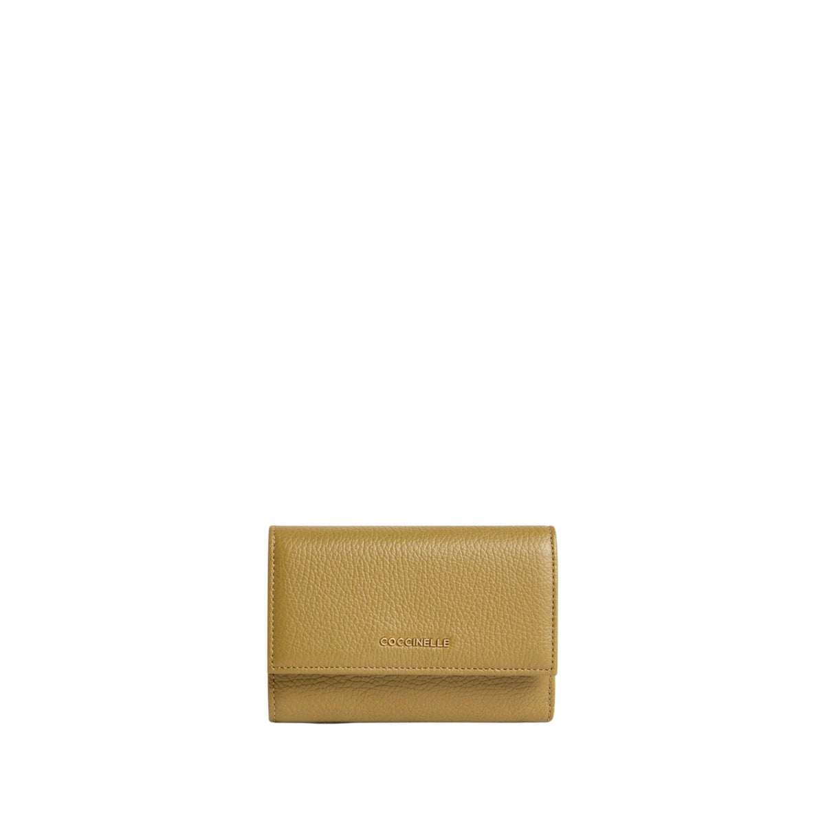 Portafoglio con patta linea Metallic - Olio