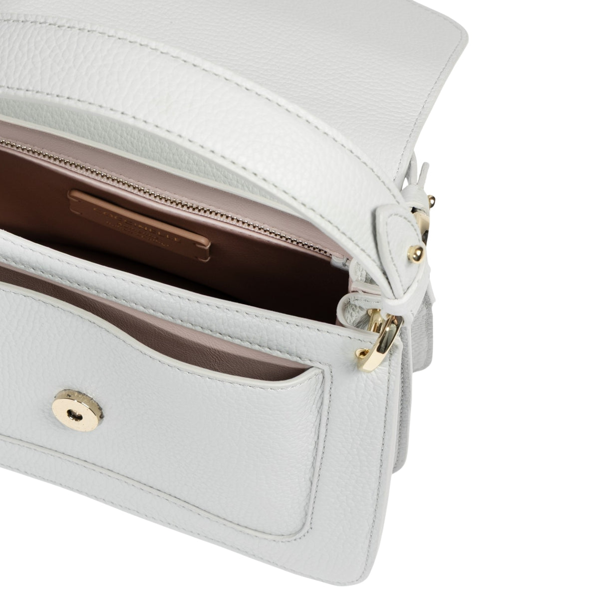 Borsa C-Me Small con logo plettro - Bianco