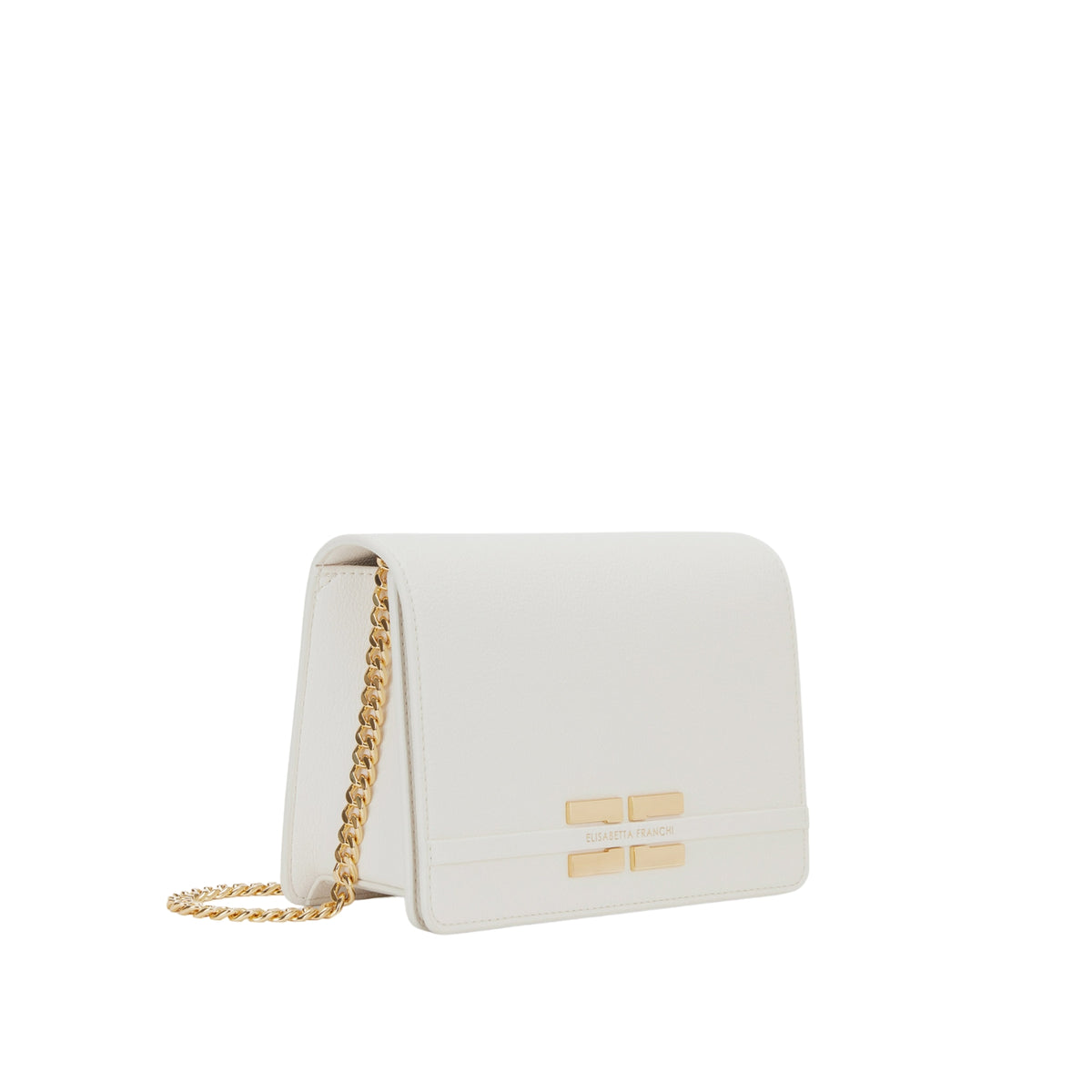 Borsa realizzata in materiale sintetico con texture - Burro