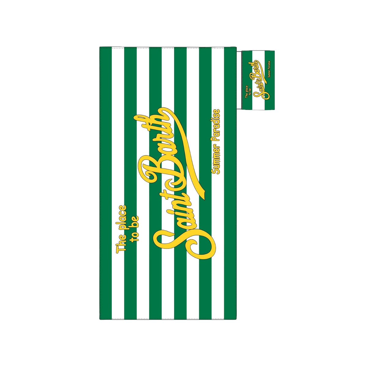 Telo mare Aidan Stripes - Verde
