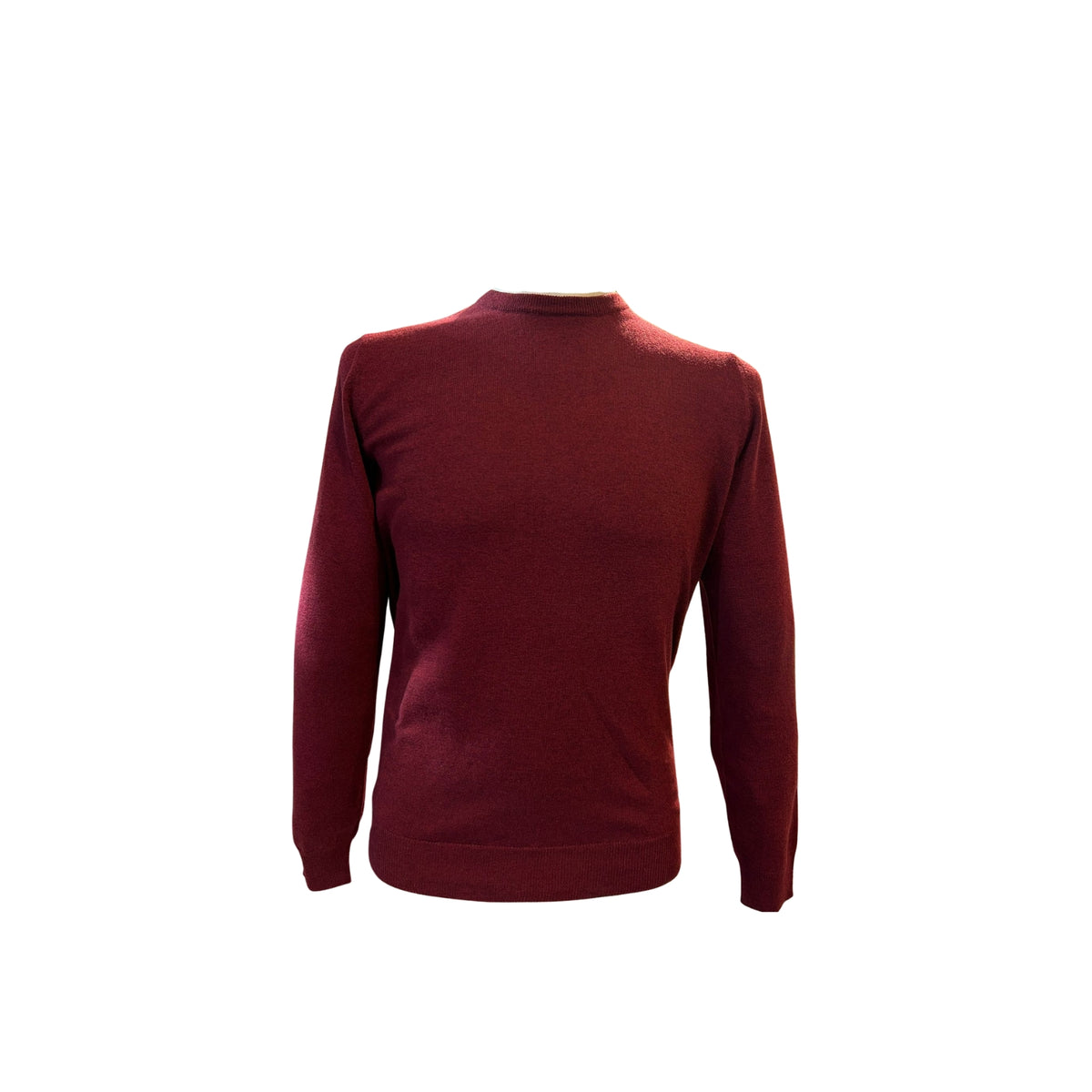 Maglia GIROCOLLO in pura Lana Merino - Mosto
