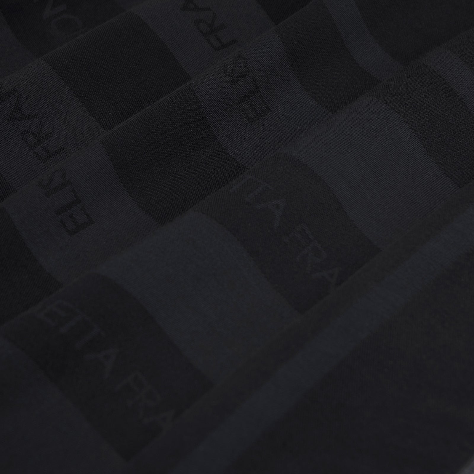 Foulard in viscosa e modal con righe jacquard - NERO