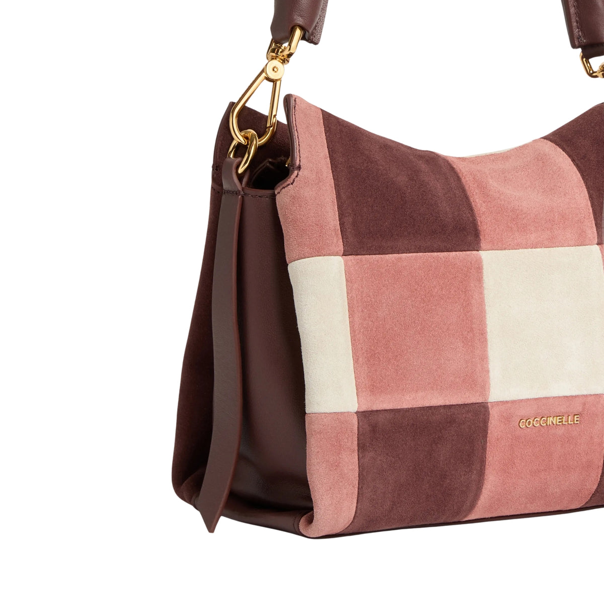 Borsa Boheme in camoscio patchwork - Vicki