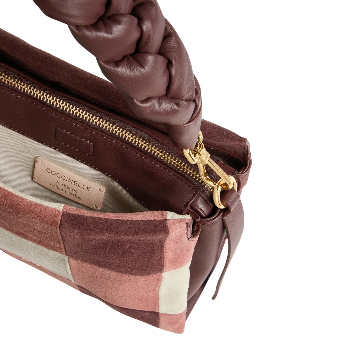 Borsa Boheme in camoscio patchwork - Vicki