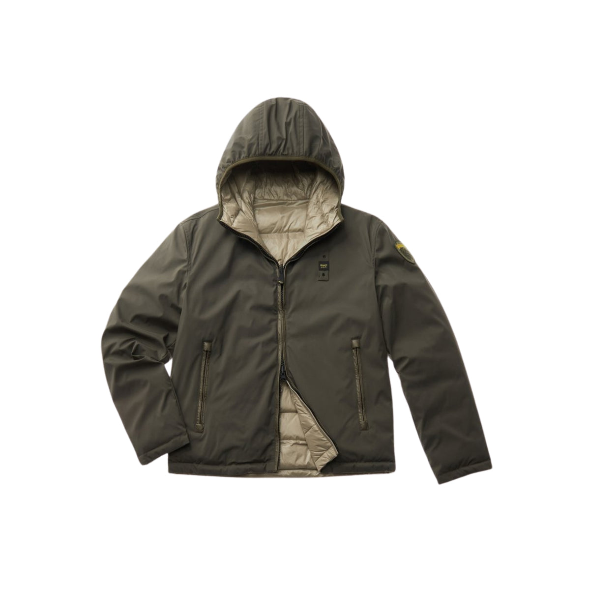 Piumino idrorepellente reversibile - Green