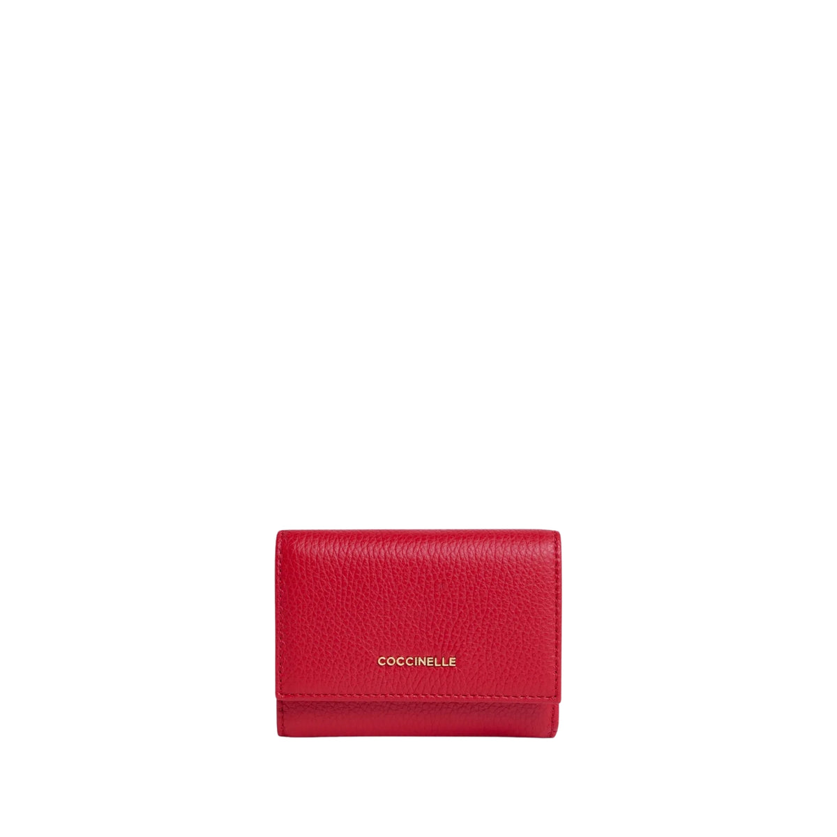 Portafoglio con patta linea Metallic - Rosso
