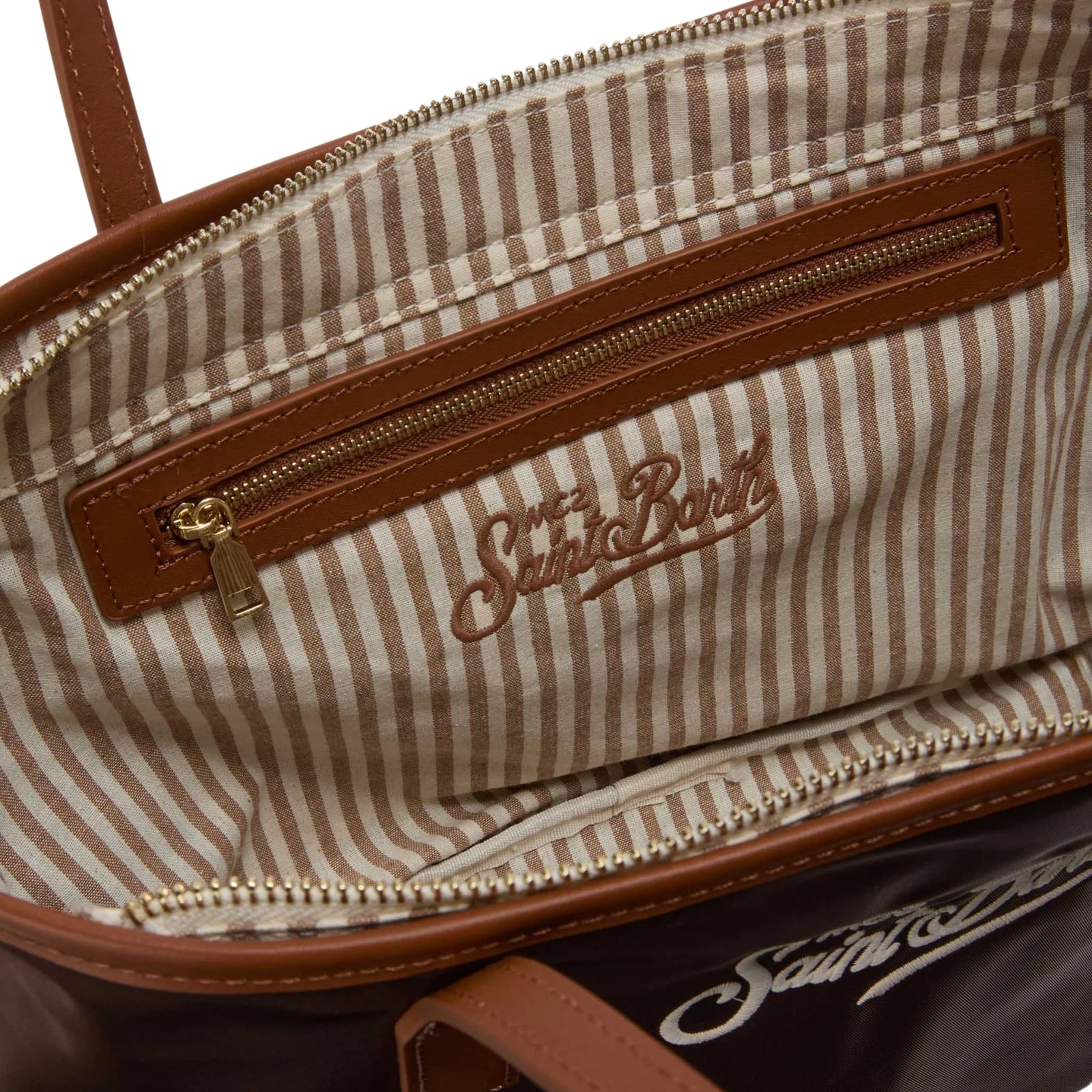 Borsa City regular in nylon - MARRONE