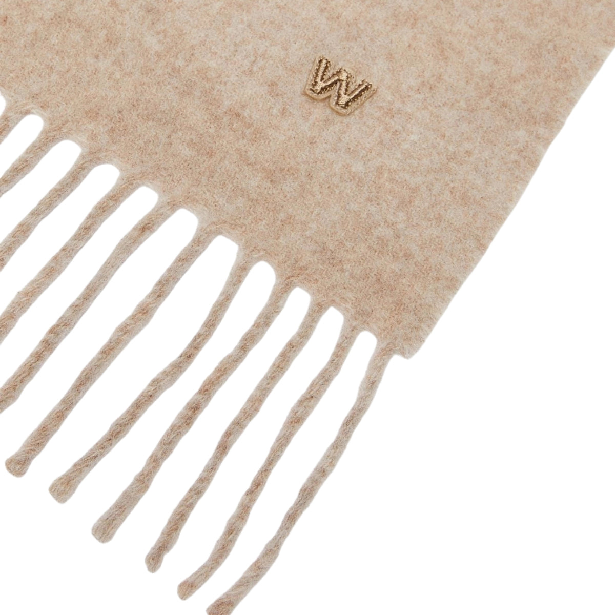 Stola in lana tinta unita - BEIGE