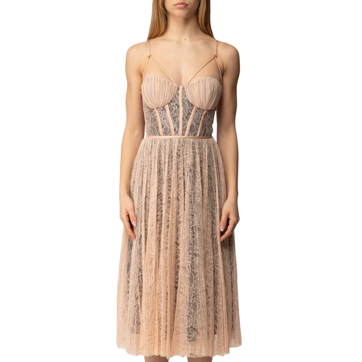 Abito in pizzo - Nude