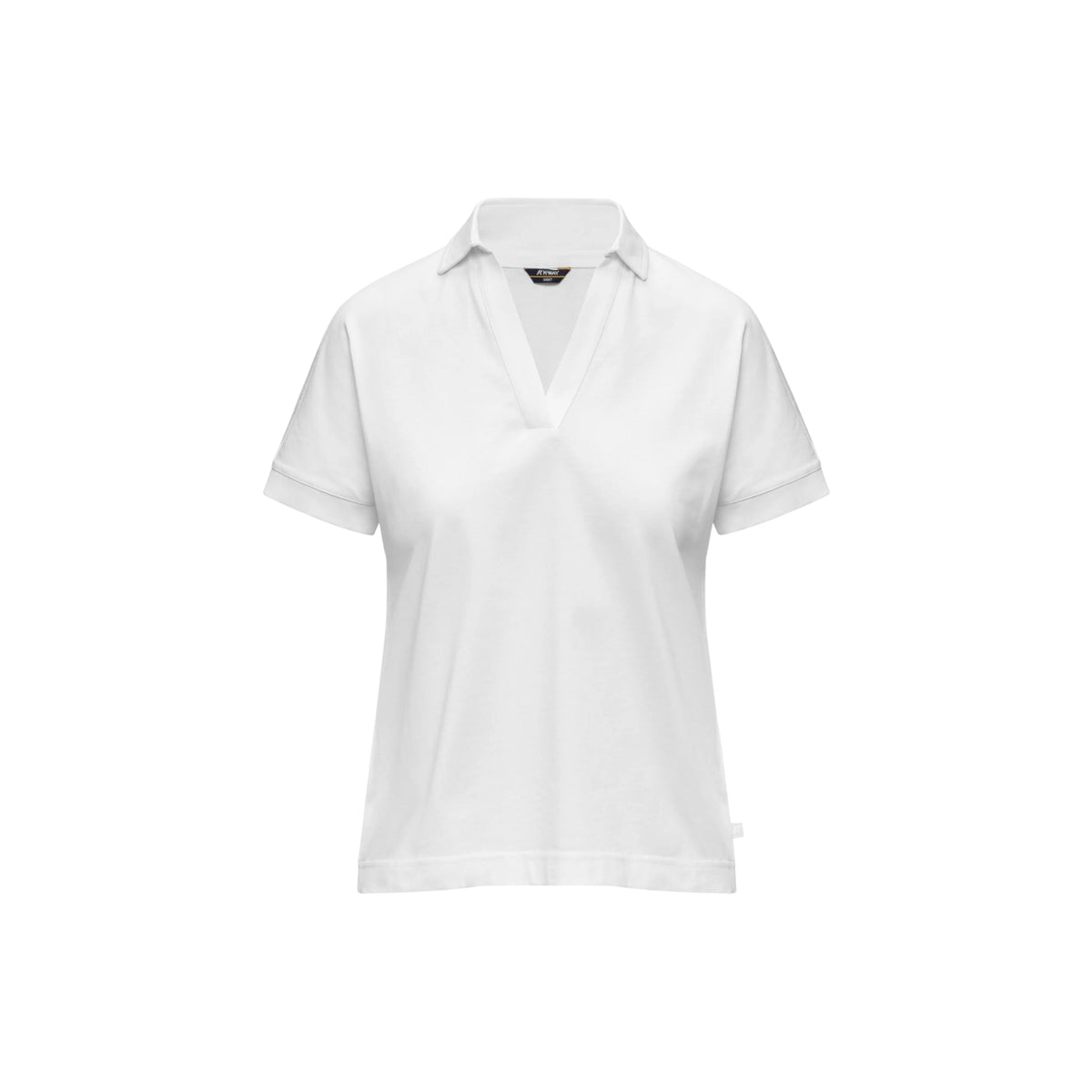 Polo Iselie scollo a V - Bianco