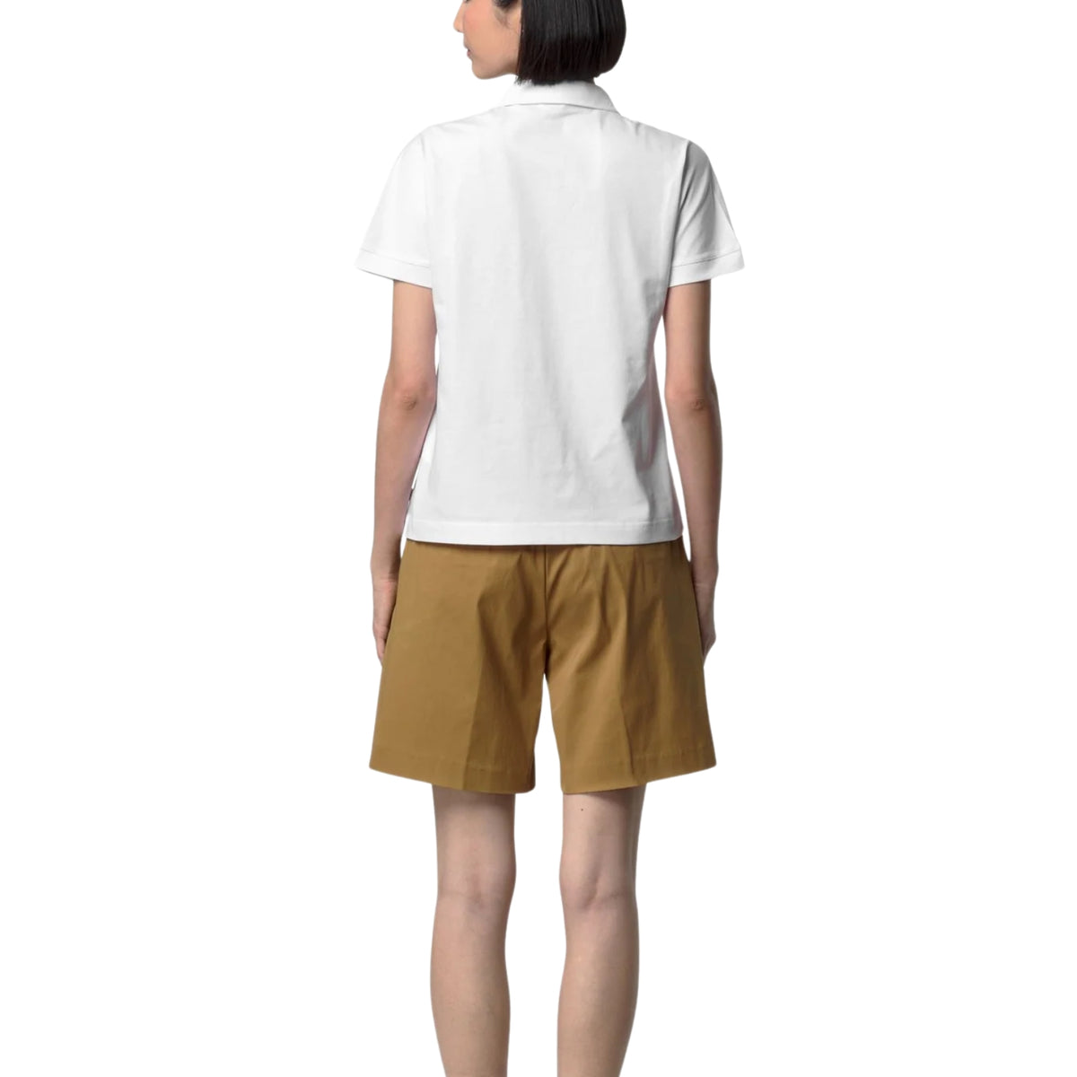 Polo Iselie scollo a V - Bianco