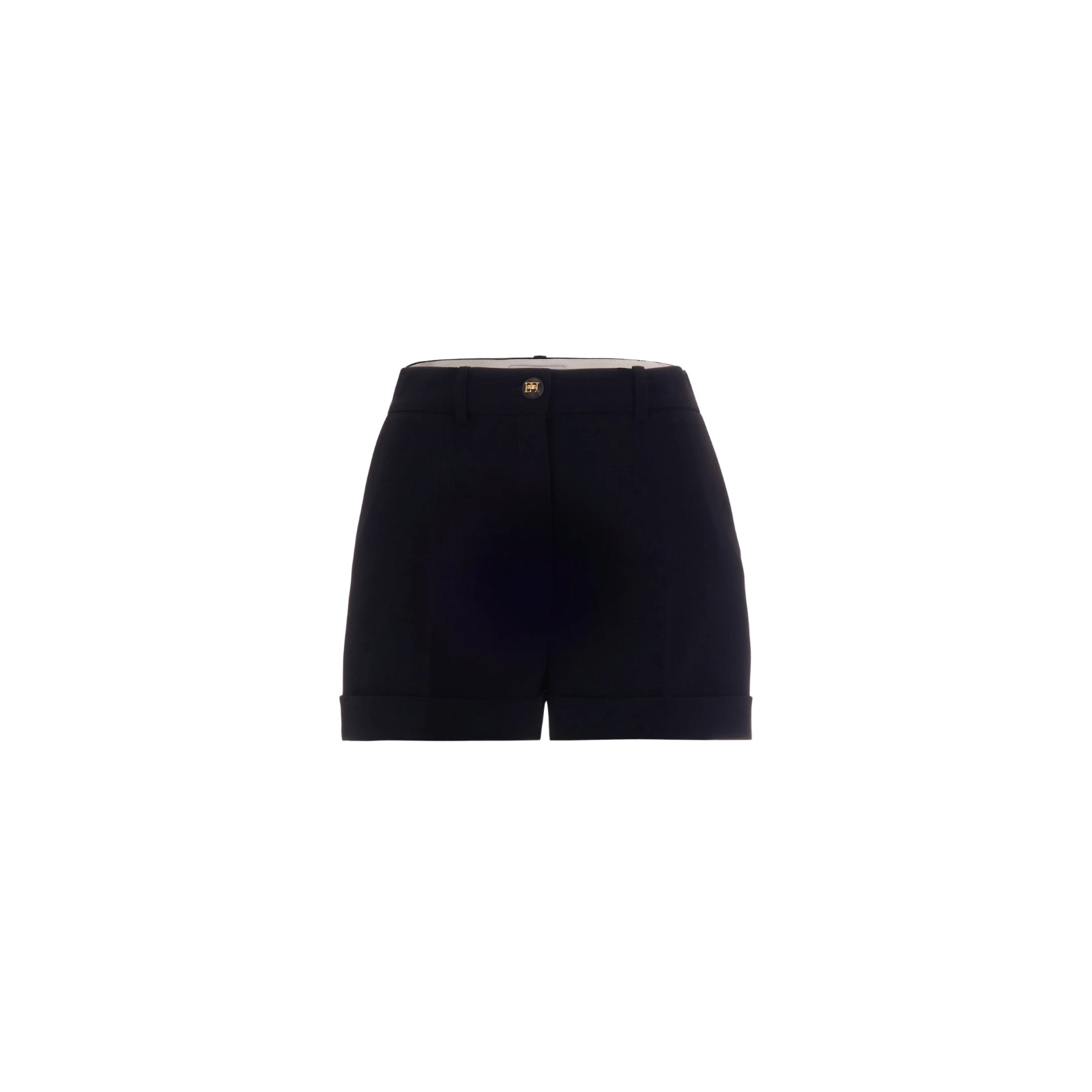 Shorts in crêpe leggero - NERO