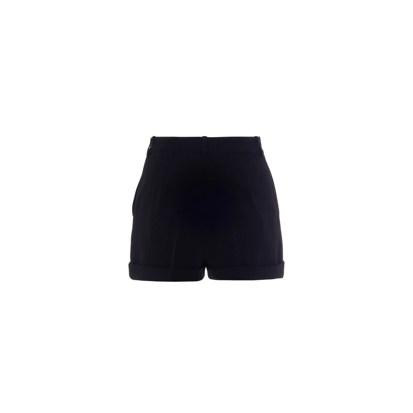 Shorts in crêpe leggero - NERO
