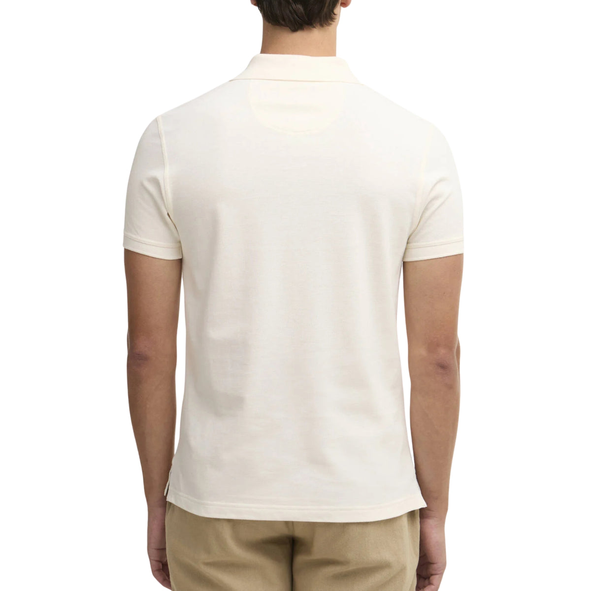 Polo Barbour con finiture tartan - Bianco