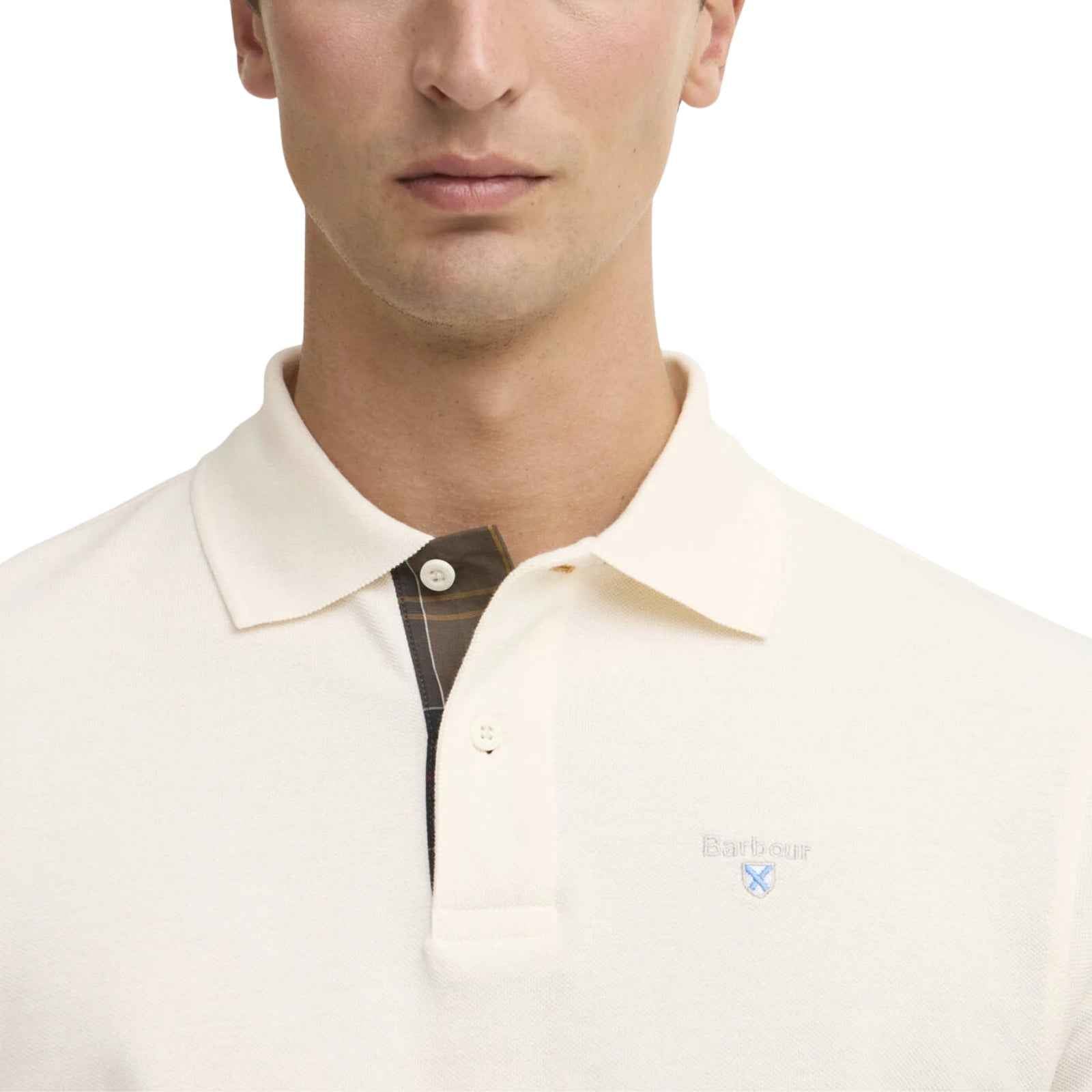 Polo in piqué di cotone - BIANCO