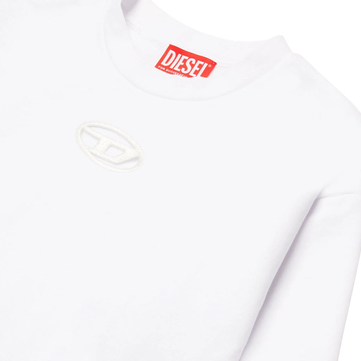 Felpa girocollo con logo Oval - Bianco