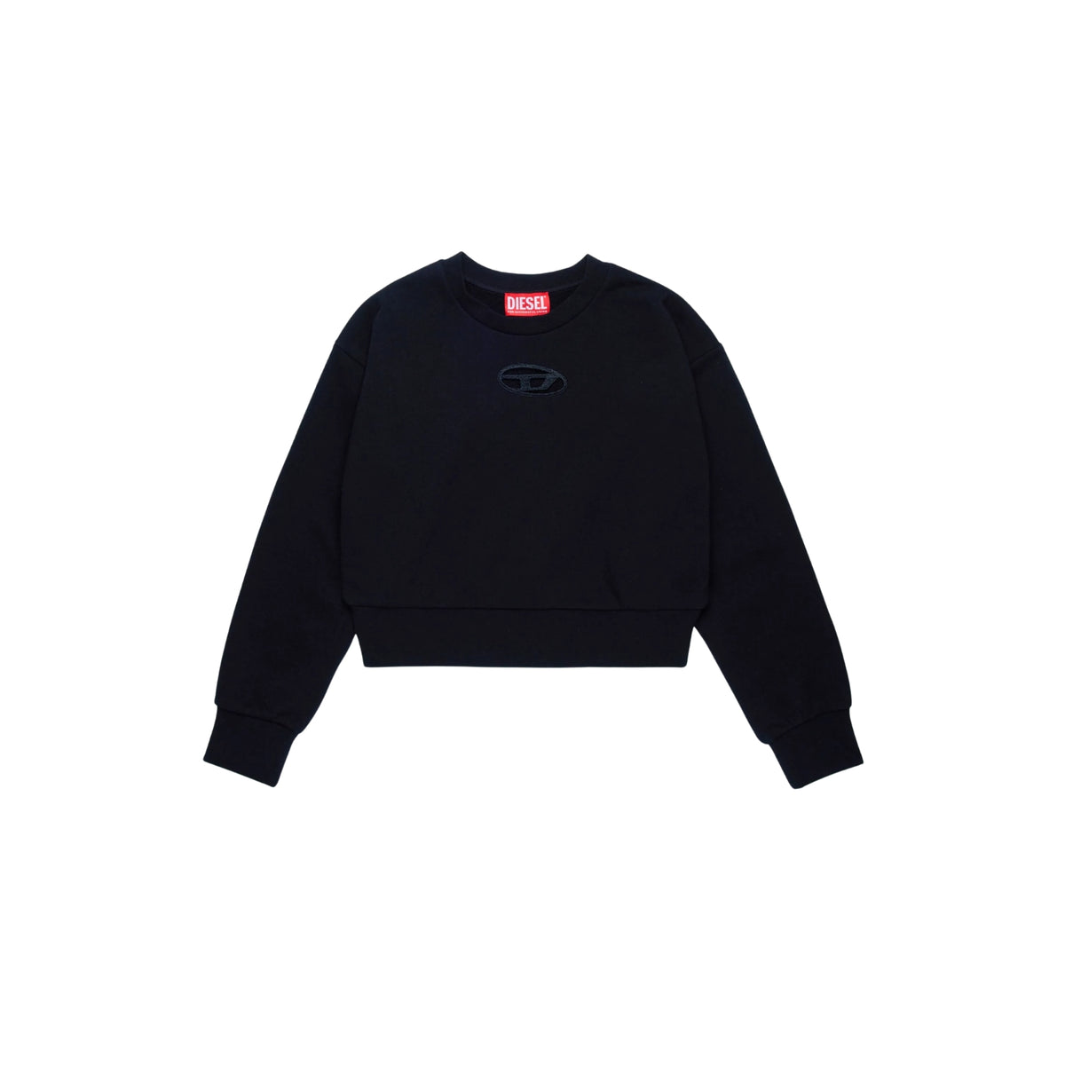 Felpa girocollo con logo Oval - Nero