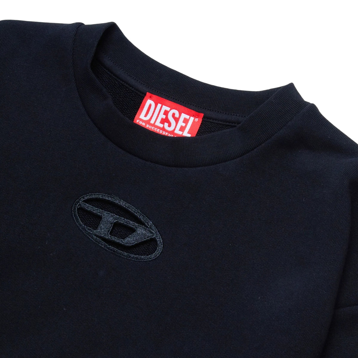 Felpa girocollo con logo Oval - Nero