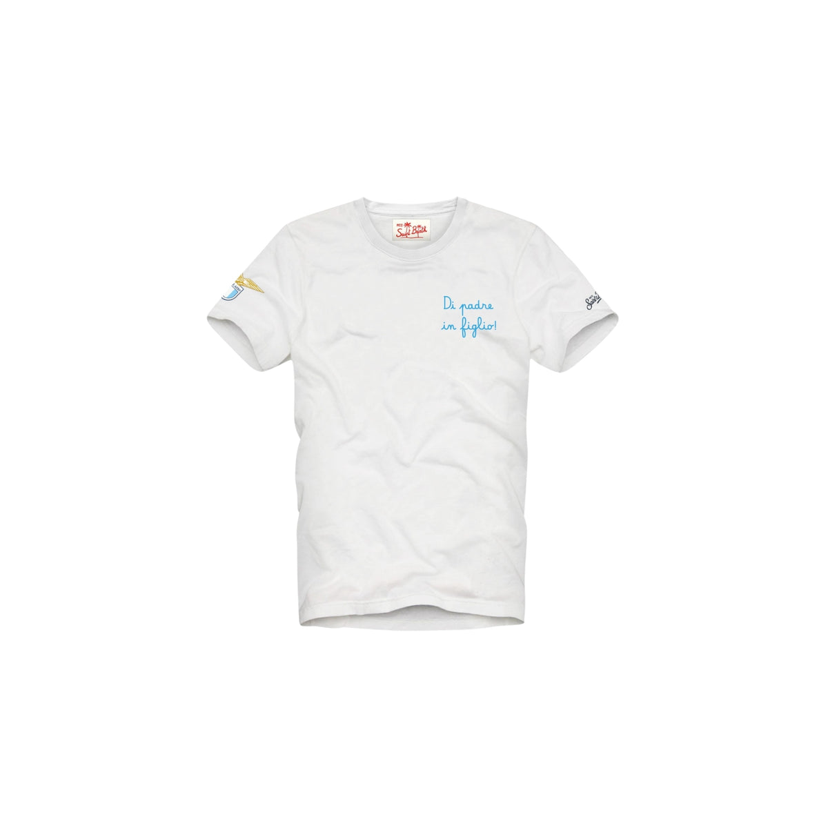 T-shirt Boy con ricami e stampe - Bianco