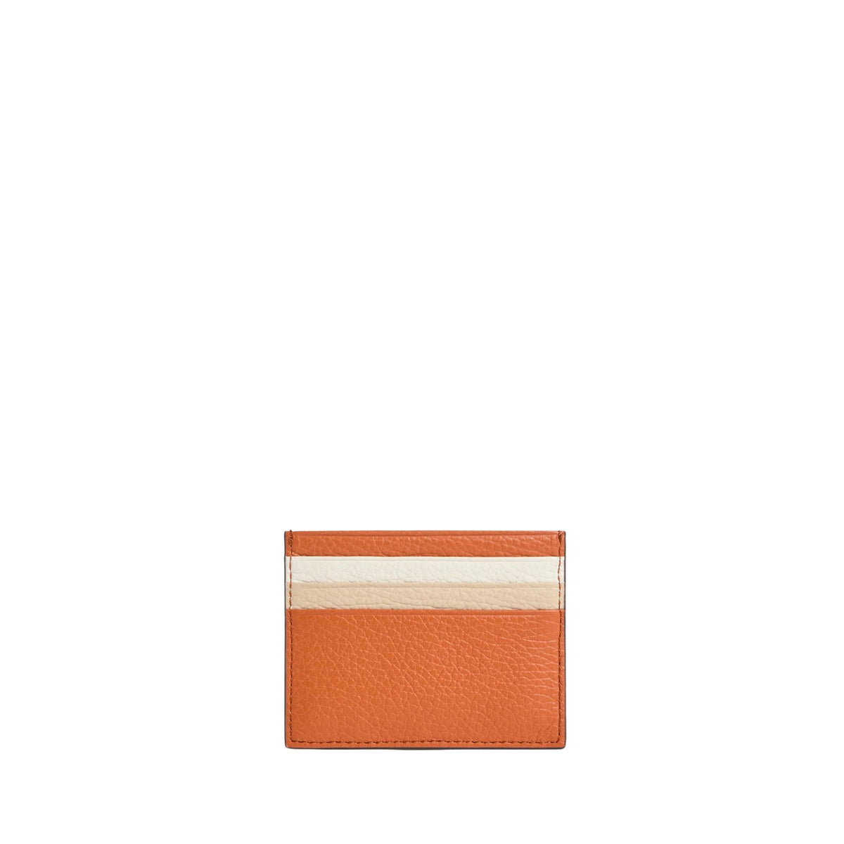 Portacarte con patta linea Metallic - Arancio