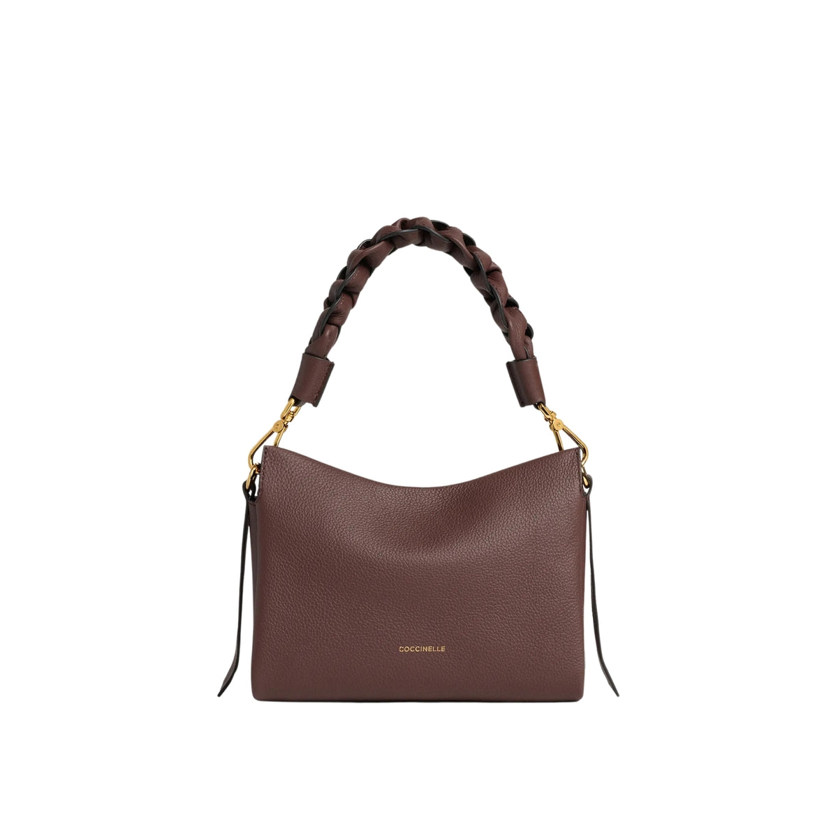 Borsa Boheme in pelle bottalata con tracolla - Berry