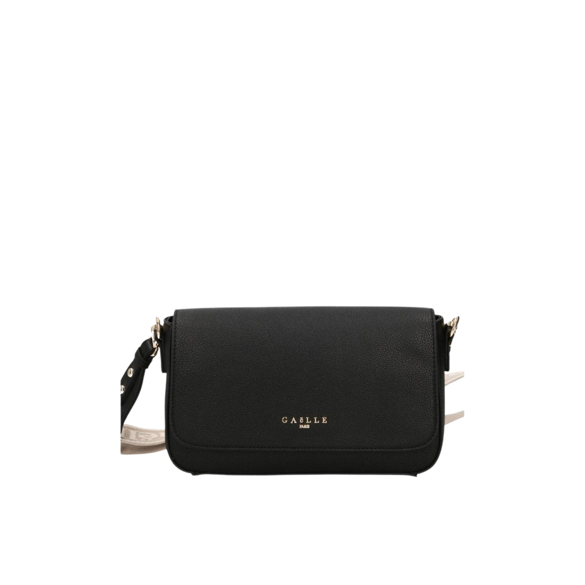 Borsa Shoulder Strap con tracolla jacquard - Nero