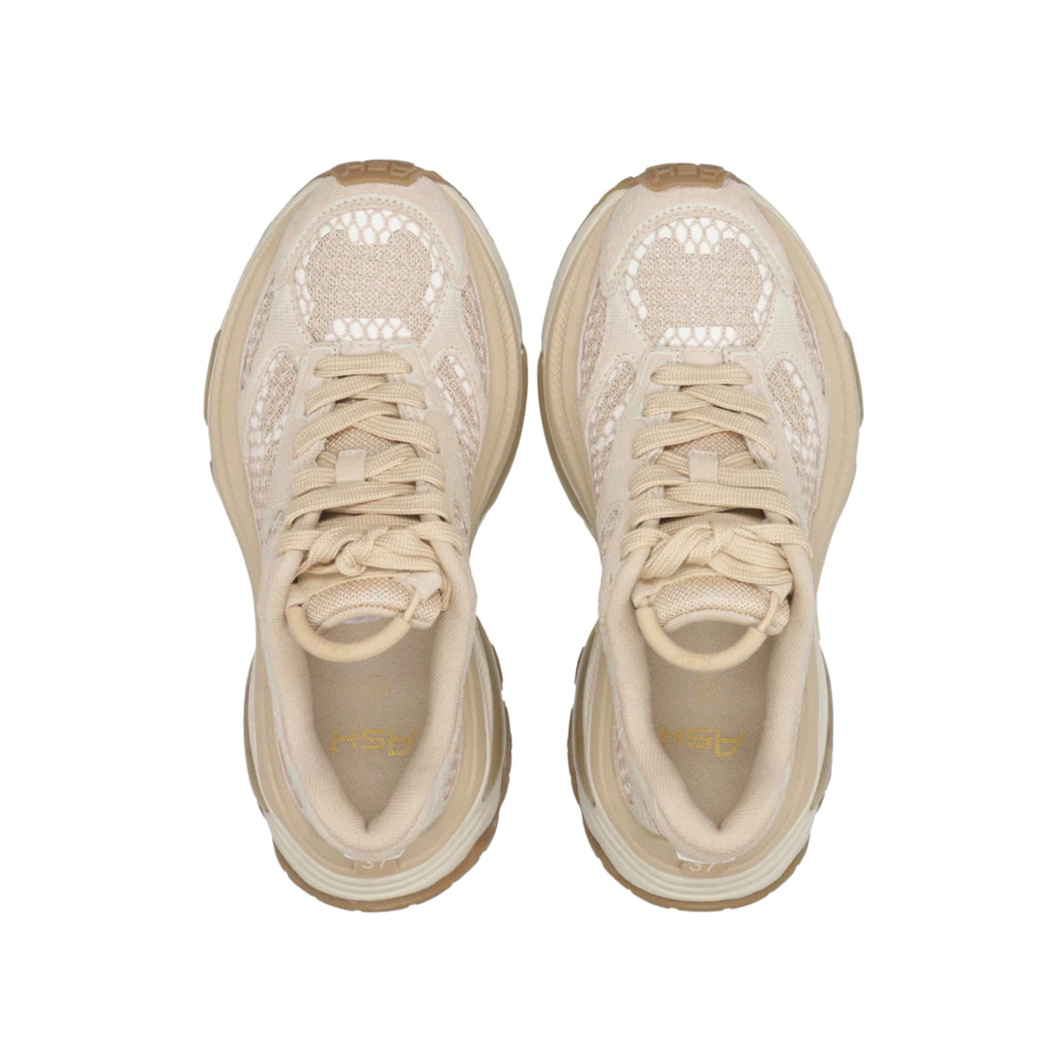 Sneaker Sport Dragon in mesh e pelle - Moka
