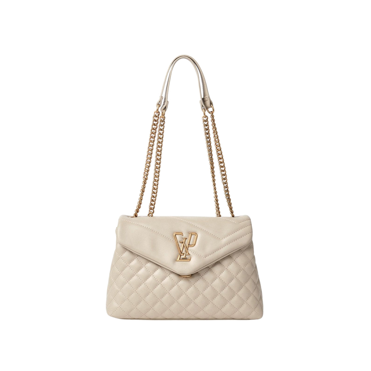 Borsa Maxi Shoulder Strap matelassé GLP - Beige