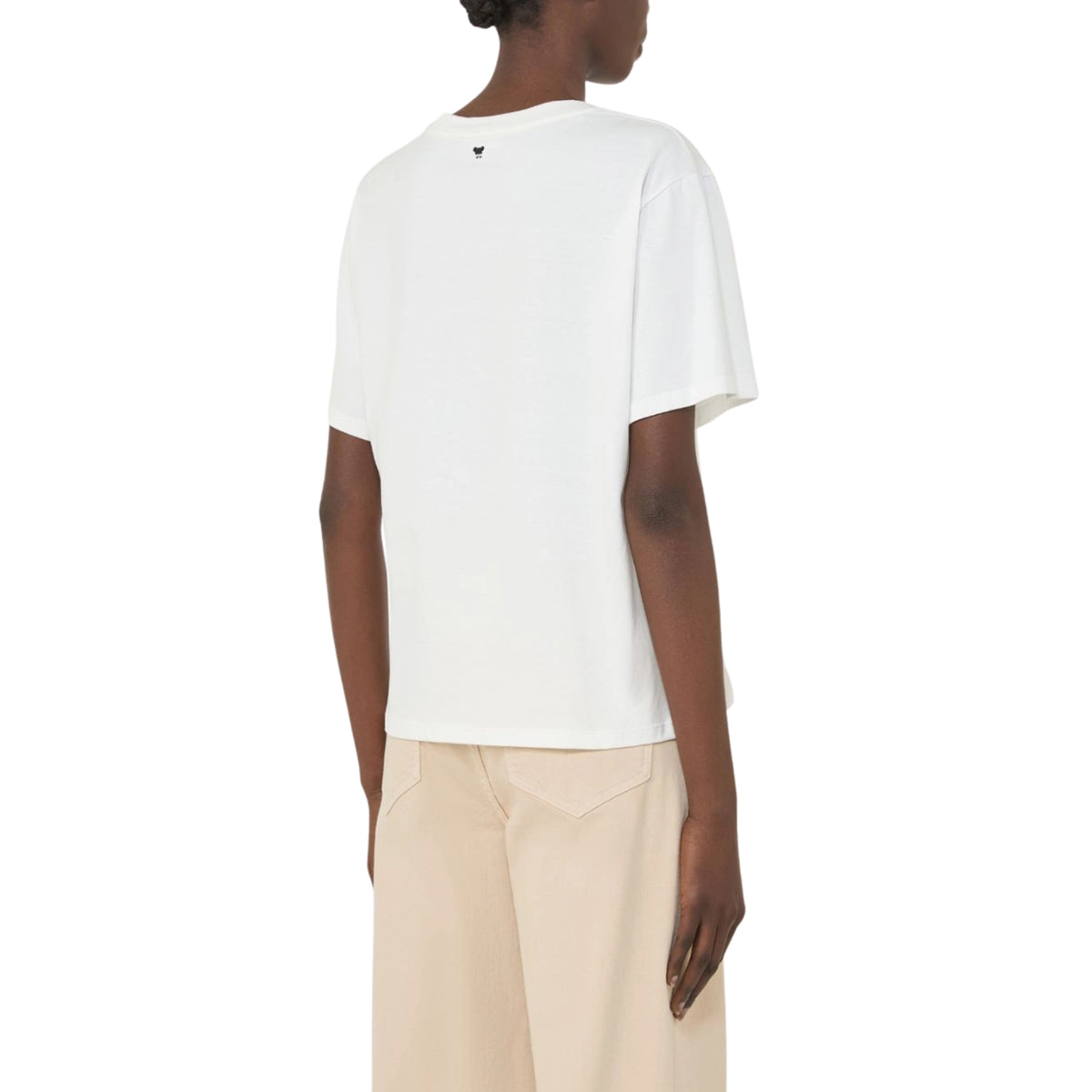 T-shirt basic con motivo grafico - Bianco