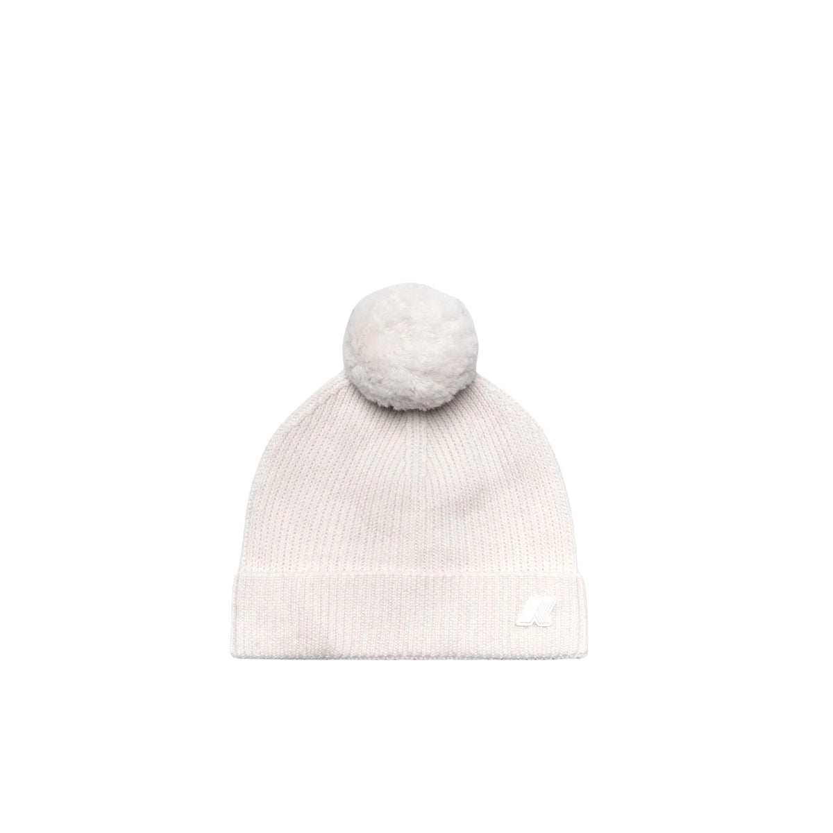 Cappello Vincienne in misto lana con pompon - Bianco