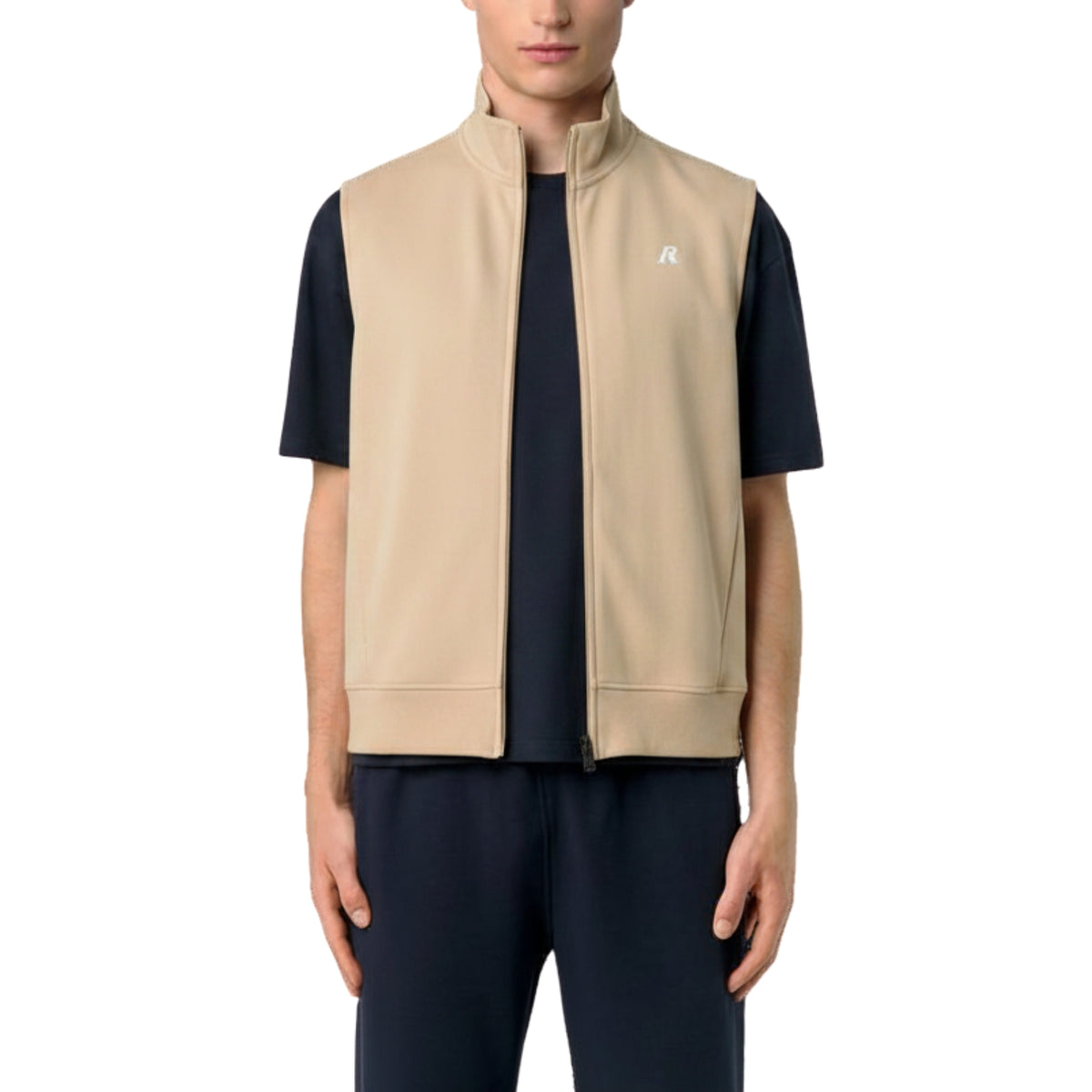 Gilet Kylian in interlock tecnico - Beige