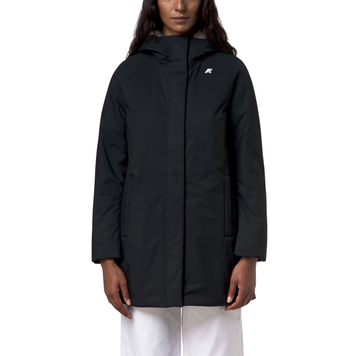 Giaccone Sophie Twill Soft Beaver-NERO