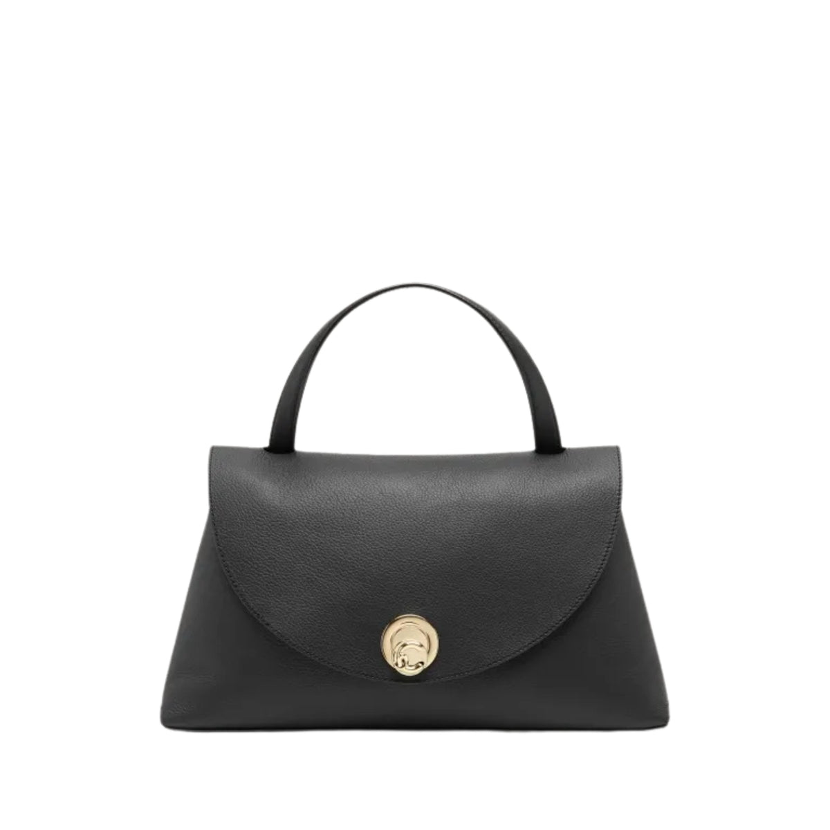 Borsa Nikla Medium con patta e girello - Nero