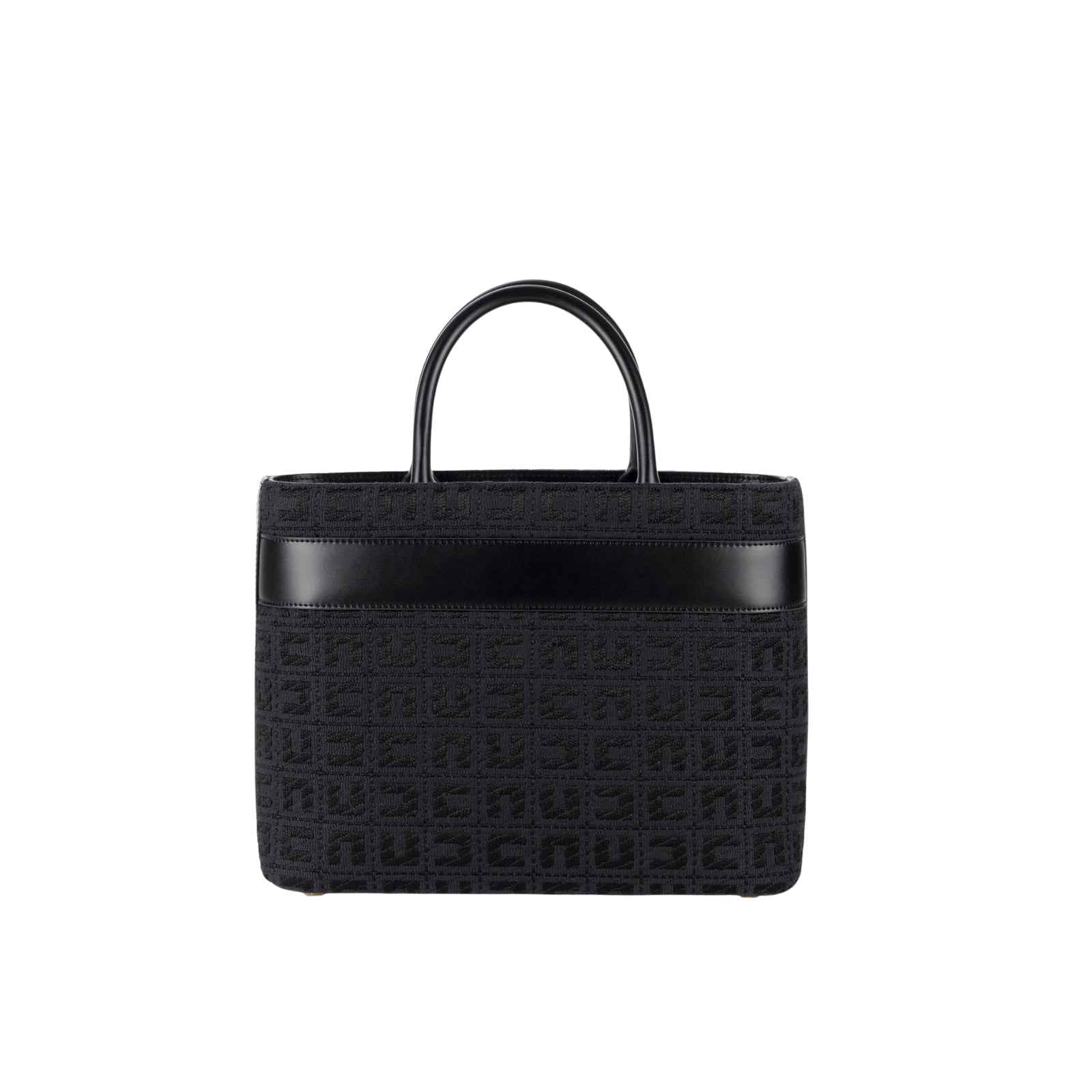 Borsa in tessuto jacquard - NERO