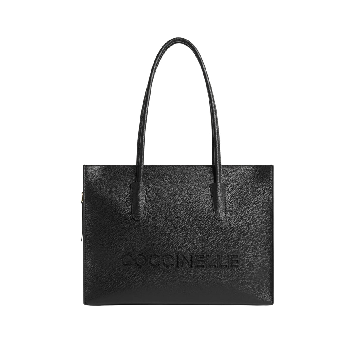 Borsa Myrtha26 shopping con zip in testa - Nero