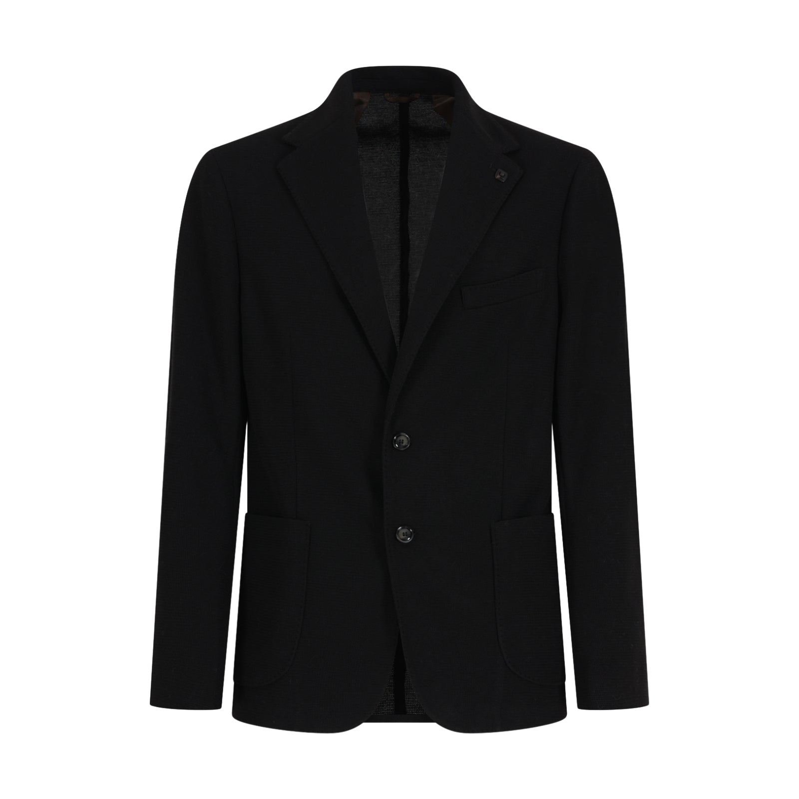 Blazer in Jersey Strutturato 2 Bottoni - BLU