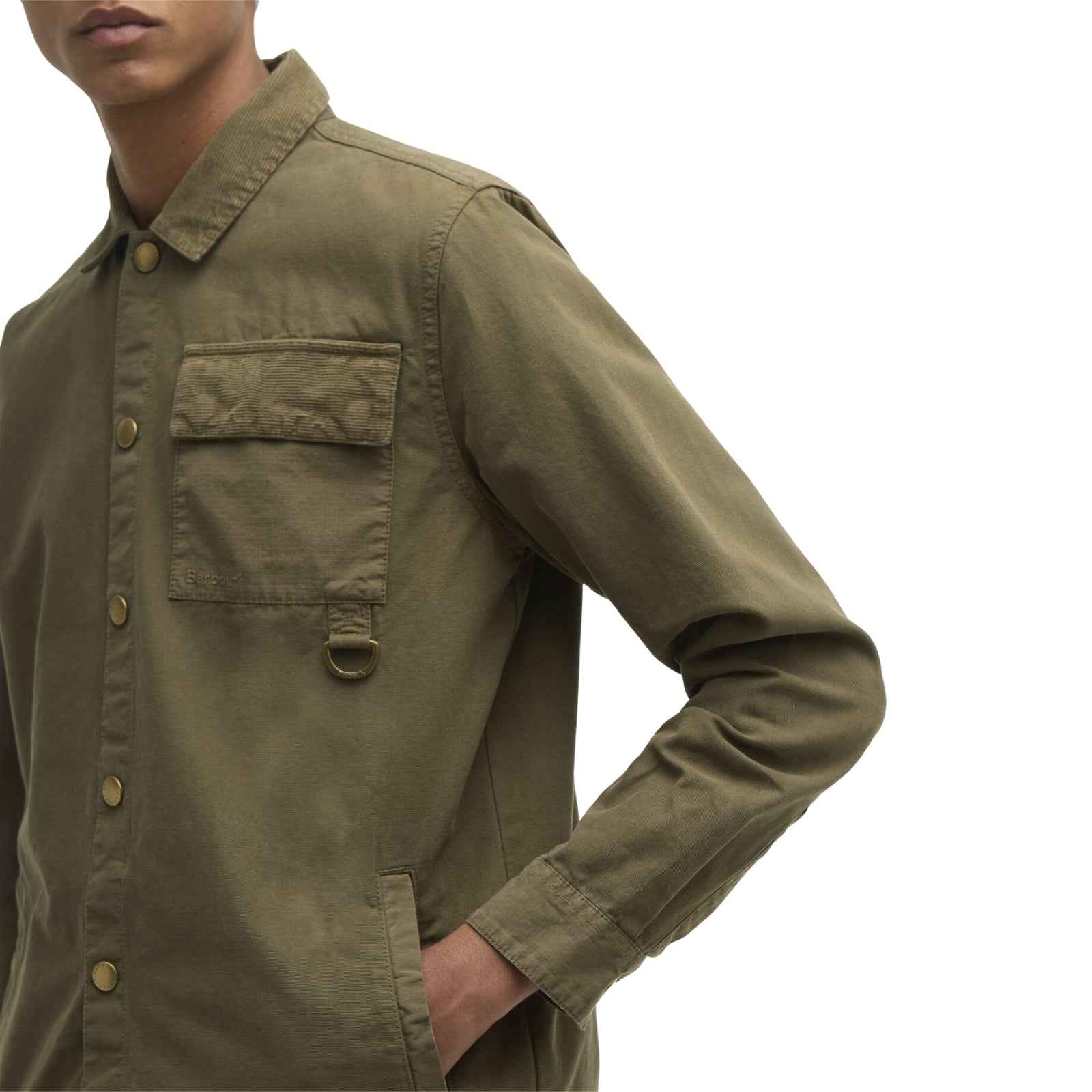 Overshirt Declan con lavorazione patchwork
